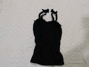 Black Tie Strap Top