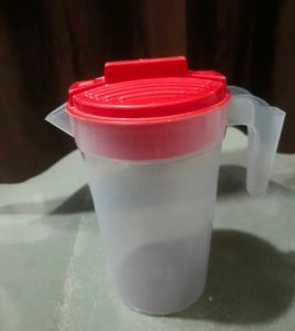 Red Top Plastic Pitcher