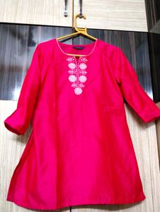Beautiful Pink Short Kurta