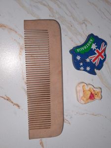 Wooden Comb &amp; Eraser