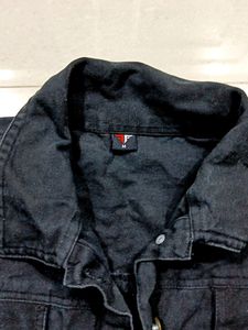 Denim Black Jacket For Women