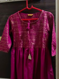 Aurelia Pink Beutiful Silk Kurta
