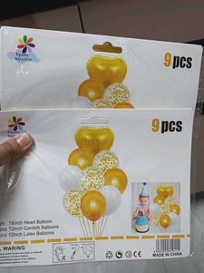 New Eparty Balloon 9pcs confetti set Of- 2