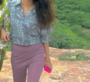 Patterned Crop Top