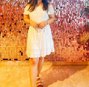 White off shoulder dress