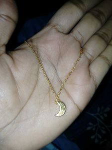Gold Crescent Moon Necklace