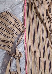 Striped Crop Top &amp; Pants Set