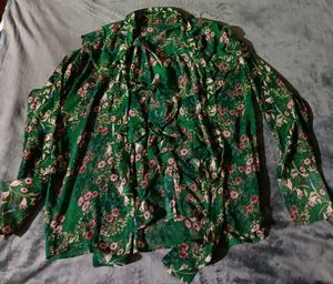 Floral Ruffle Top