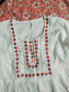 Embroidered White Top