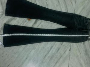 Charcoal Gray Flare Jeans