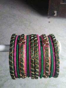 Silk Thread Bangles Set,Very Beautiful Colour ...