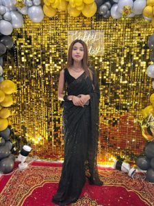 Elegant Black Saree