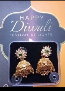 Free Jhumka For Golden Bangle