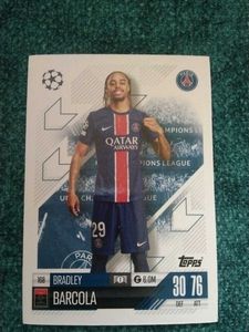 Bradley Barcola Match Attax Card