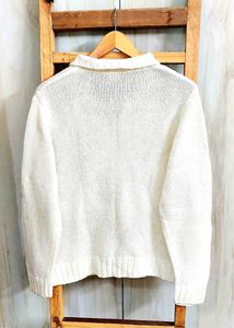 Offwhite Embroidery Work Sweater Size-38-40-L