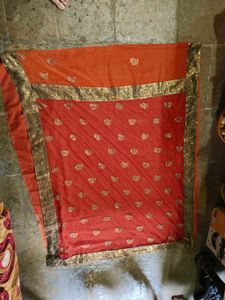 Elegant Orange Saree