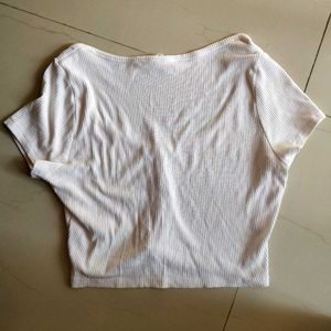 H&amp;M Ribbed New Crop Top 🌻