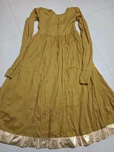 Elegant Yellow Full Sleeve Ethnic Kurti