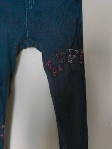 Denim Print Leggings