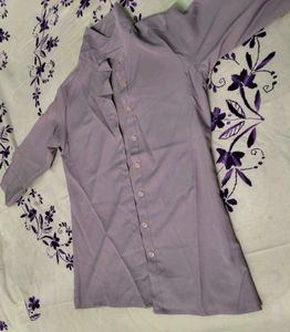 Lavender Button-Up Shirt