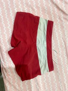 Red Shorts &amp; Pink Checkered Pants