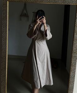 NYMPH Light Beige Maxi Trench Dress