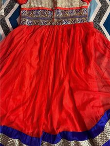 Girls&#39; Red &amp; Gold Party Dress
