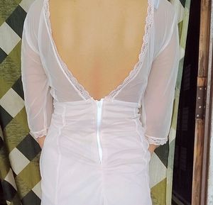 Floral Embroidered Sheer Dress