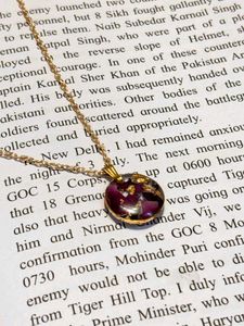 Resin Flower Pendant Necklace