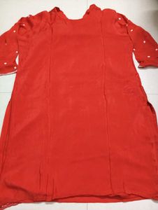 Red Embroidered Salwar Kameez