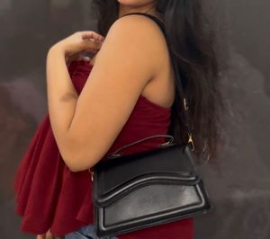 Red Ruffle Tube Top