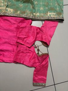 Pink &amp; Green Indian Salwar Kameez