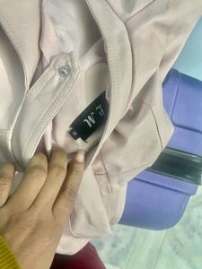 Baby Pink Leather Jacket