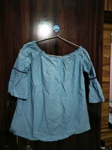 Floral Embroidered Off-Shoulder Top