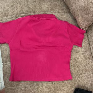 Pink Ribbed Top