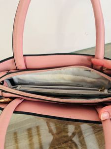AND Pink Marble Satchel