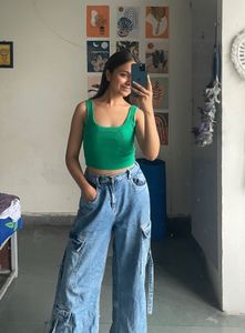Shein Green Top