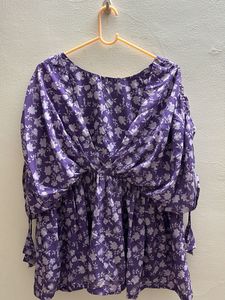 Purple Floral Coord Set