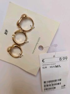 H&amp;M Gold Ring Set