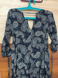 Paisley Print Mini Dress
