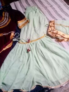 Naira Cut With Garara Nd Dupatta