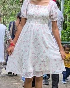 Floral Print Mini Dress