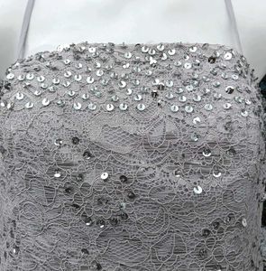 Elegant Grey Gown