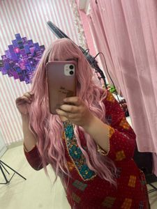 pink cosplay wig