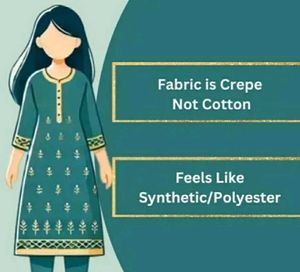 Polyester/Crepe Fabric Stylish Women&#39;s Kurti