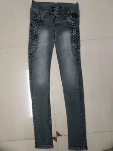 Designed Black Jeans