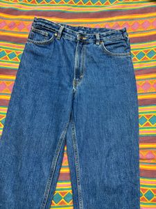 High Waisted Blue Jeans