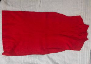 Red Knit Pullover