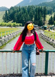 Magenta Pink Crop Top, L Size, berrylush