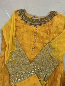Elegant Yellow Ethnic Gown
